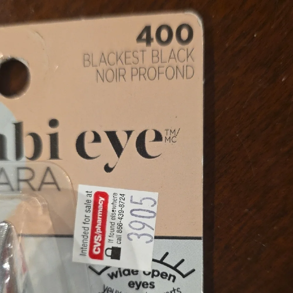 (J52) NWT L'Oreal Paris Bambi Eye Mascara in Blackest Black 400